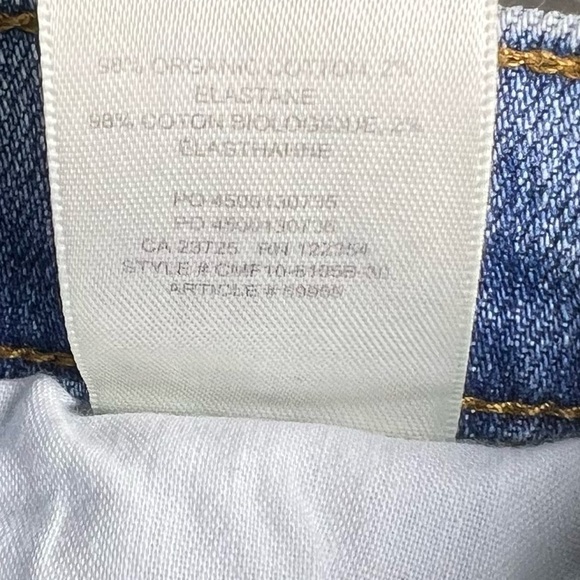 Aritzia Jeans Womens 26 Denim Forum The Arlo High Rise Straight Leg 28L Denim - Picture 12 of 13